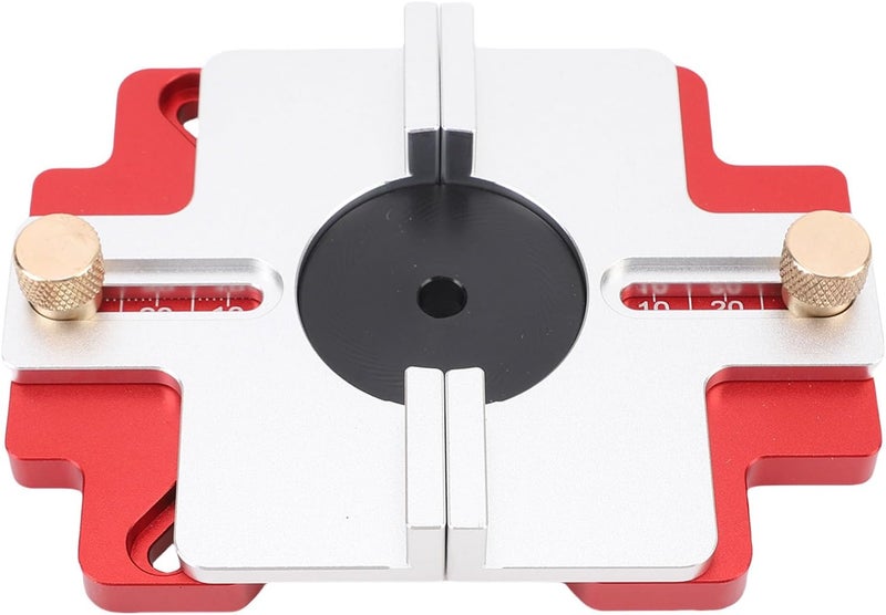 Sunisfa Wood Router Slotting Locator 2 in 1 Thickened Aluminum Alloy Clear Scale Woodworking Router Slotting Bracket - Image 1